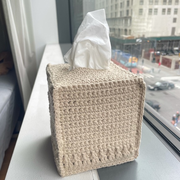 Handmade Crochet Tissue Box Cover